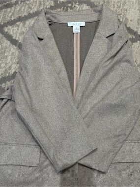 Women's Taupe Blazer Jacket